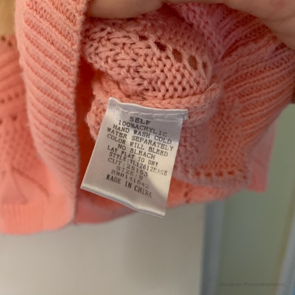 vintage knit cotton candy sweater - Picture 4 of 5